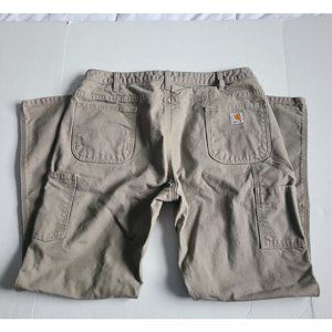 CARHARTT FOR WOMAN RELAXED FIT CANVAS CARPENTER JEAN 16X32